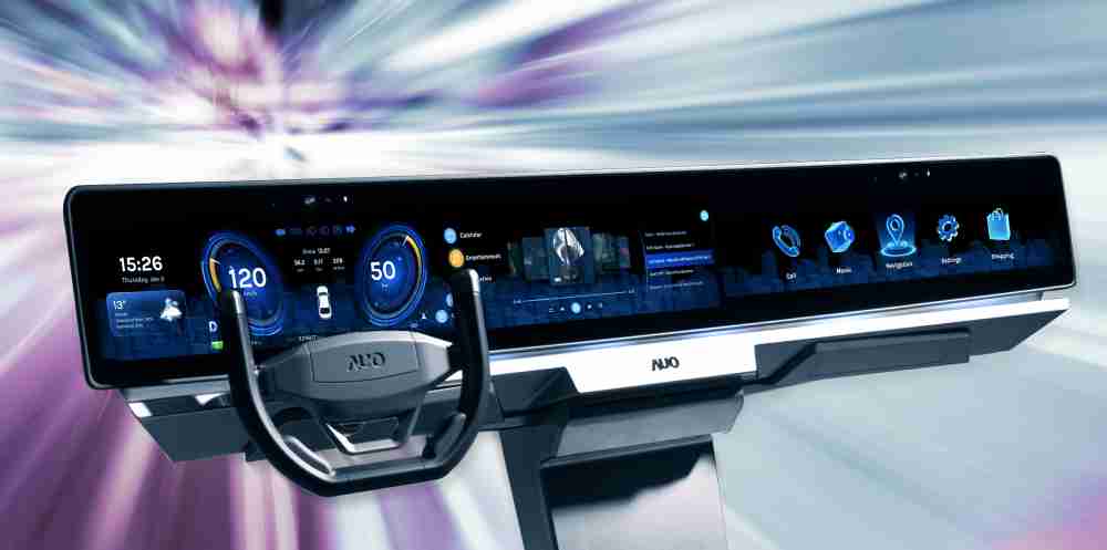 人生就是博开拓前瞻显示技术创新应用，，，，结合优异整合设计能力，，开发智能车载FIDM Plus一体化显示方案，，，让驾驶操作与车内娱乐体验再进化