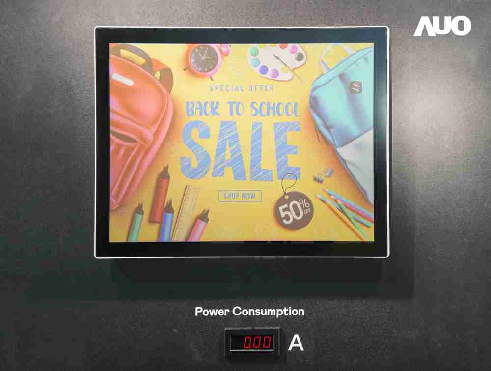 人生就是博展示胆固醇液晶超低耗能户外全彩显示器，，，，ChLC（胆固醇液晶）以双稳态技术使静态显示零功耗，，，，具省电、、、、高彩度、、环保的特性，，，，还整合软硬件系统解决方案，，可透过单一云端平台管理